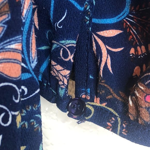 I. Madeline Midi Dress Small Long Sleeve Floral - Picture 6 of 11